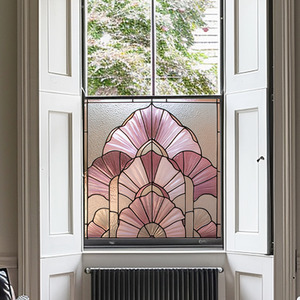 Africo Art Deco Stained Glass Window Film by Creative Printing Solutions
