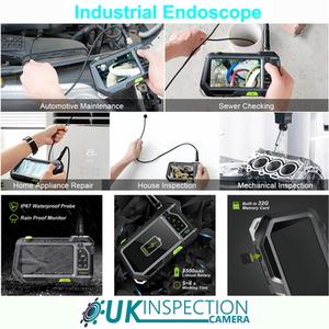5.5mm Dual Lens Cavity Camera and Endoscope with 5 inch HD IPS Monitor by UK Inspection Camera