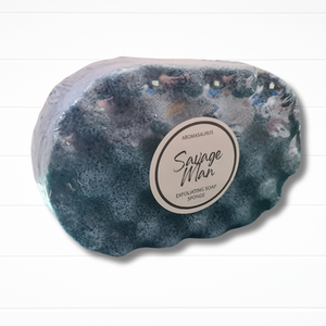 Savage Soap Sponge - Blue by Aromasaurus