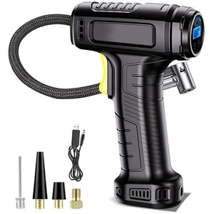 Digital Portable 12v Air Compressor - Black by Alivio