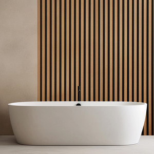 Wooden Slatted 3D Acoustic Wall Panelling by Home Treats