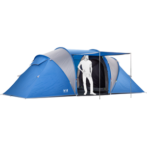 Hartland XL 6 Man 2 Room Tent - Blue by Trail