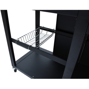 Petersburg Outdoor Kitchen with 4 Burner Gas Grill, Side Burner and sink - Black by Tepro