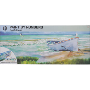 Paint by Numbers Boat Scene by Art Studio