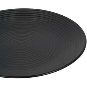 Nera Ribbed Dinner Plate - Black