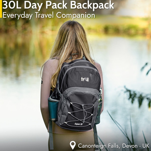 Aspen 30L Camping Backpack - Black by Trail