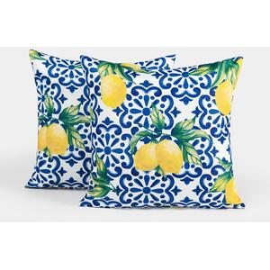 Pack Of Outdoor Lemon Filled Cushions by OHS