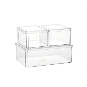 Transparent Stackable Fridge Food Storage Boxes - Transparent / 2.5 - 6 l by Livingandhome