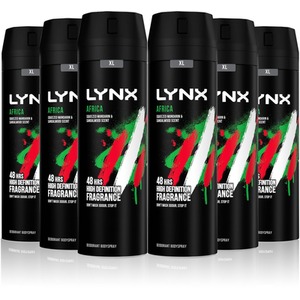 Lynx XL 48-Hour Odour Protection Body Spray Deodorant, 3 or 6 Pack, 200ml - Green / 6 by Lynx