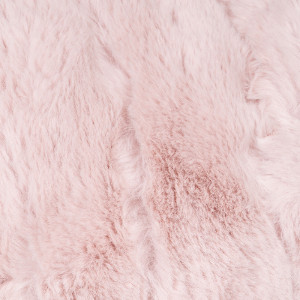 Rabbit Faux Fur Cushion - Blush / 55cm by Divante