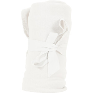 Essential Fleece Plain Throw - Silver by My Home