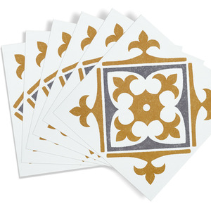 Nadia Gold Self-Adhesive Wall Tiles (6 Tiles) - Gold by d-c-fix