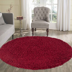 Abaseen Round Shaggy Rug Rectangular Soft Touch Thick Pile by Abaseen
