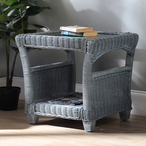 Dijon Natural Lamp Table - Grey by Desser