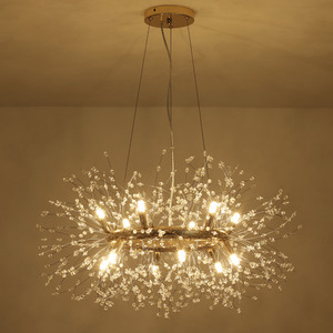 12-Light Firework Pendant - Gold