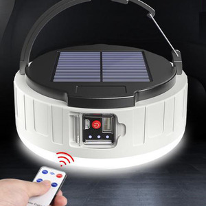 Solar Remote Control Camping Lamp - White