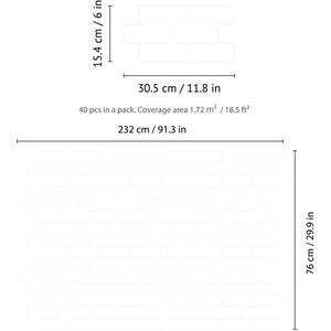 Glossy 3D Tile Stickers by WALPLUS