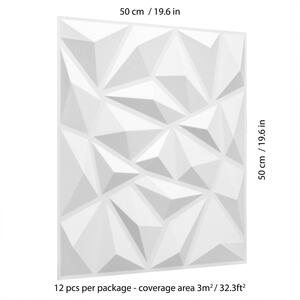3D Wall Panels - White / Puck Design by WALPLUS