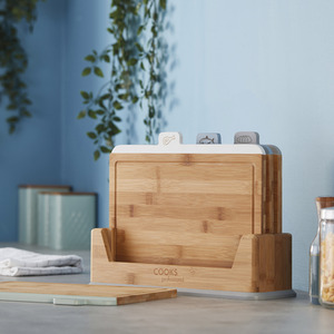 Bamboo Index Chopping Boards by Cooks Professional