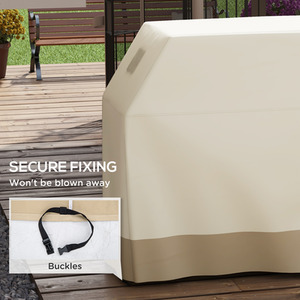 Outsunny Waterproof BBQ Cover 152 x 66 x 115cm - Beige / 152cm by Outsunny