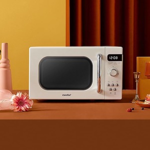 800W 20L Retro Microwave Oven with LED Display by Comfee