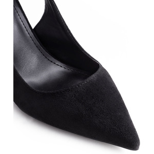 Suede Stiletto High Heels with Pointed Toe by komore