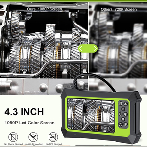 1080P Endoscope Camera with 4.3 Inch LCD - Black / 7m