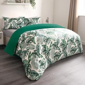 Tropical Duvet Cover Set - Green / Single / 137cm by OHS