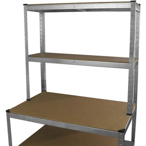 Monster Racking Galwix Workbench Shelving Unit - No Mallet - Silver by Monster Racking