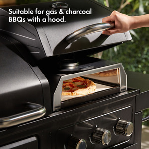 BBQ Pizza Oven Outdoor - Silver by VonHaus