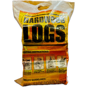 Kiln Dried Hardwood Logs Carry Packs - Brown / 1 pack by Warma