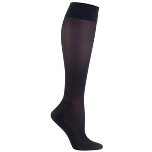 Ladies 18 mmHg Graduated Compression Travel Flight Socks for DVT - Black by SockShop