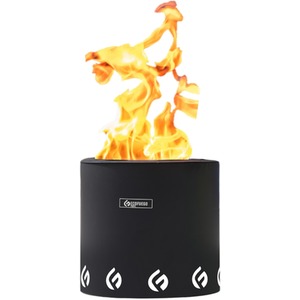 El Campo Matte Black Fire Pit - Black by Eco Fuego