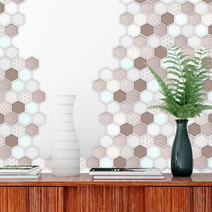 3D Tile Stickers - Brown / 12 by WALPLUS
