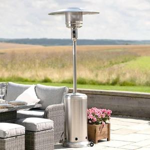 Gas Patio Heater Mushroom Style - Silver