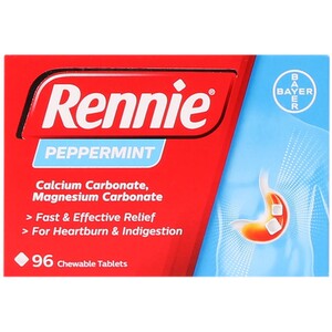 Rennie Heartburn Indigestion Peppermint Tablets by Rennie