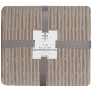 Divante Savoy Quilted Bedspread - Latte by Divante