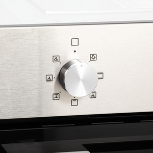 60cm Fan Assisted Oven with 7 Oven Functions - Silver by Willow