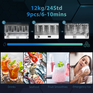 HOMCOM Ice Maker Machine with 3L Tank - Black by HOMCOM