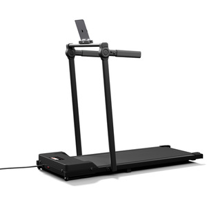 Foldable Low-Noise Home Walking Treadmill with Phone Holder - Black by Livingandhome