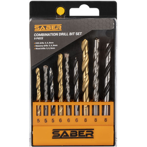 Saber Combination Drill Bit Set by Saber