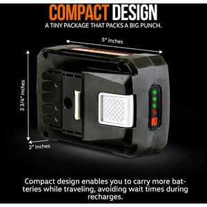 SuperHandy Lithium-Ion Rechargeable Battery GBTS014 - Black by Superhandy