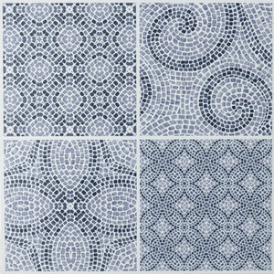 Roman Mosaic Peel and Stick Vinyl Floor Tiles 1sqm by d-c-fix