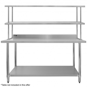 KuKoo Double Tier Steel Over-shelf - Silver by Kukoo