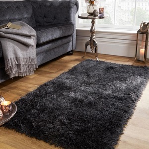 Shaggy Fluffy Glitter 5cm Pile Rug by Sienna