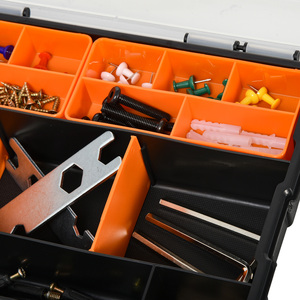 DURHAND DURHAND Set of 4 Plastic DIY Tool Storage Boxes - Orange and Black by DURHAND