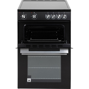 Willow Freestanding Electric Twin Cavity Cooker with Ceramic Hob - BLACK by Willow