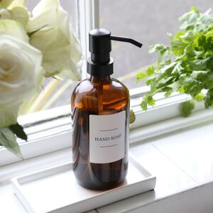 48pc Soap Dispenser Labels Set - WhiteBlack - Pack of 3 - White by Harbour Housewares