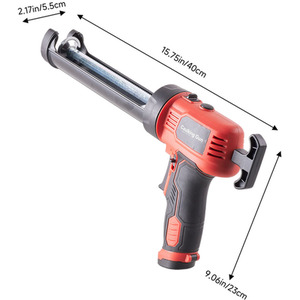 Cordless Electric Caulking Gun - Red by Livingandhome