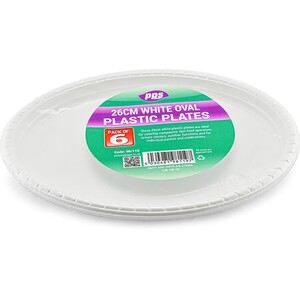 Plastic Catering Plates - Oval